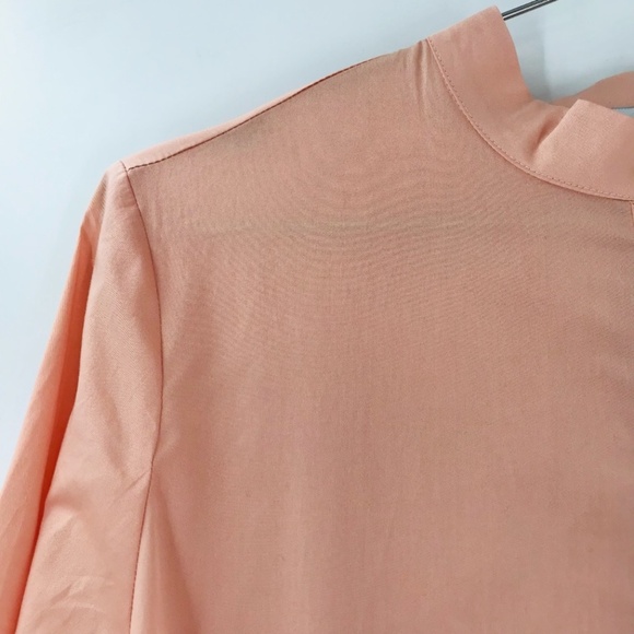 Harshman Long Sleeve Button Down Peach Size Medium - Picture 2 of 7